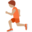 person running, medium skin tone